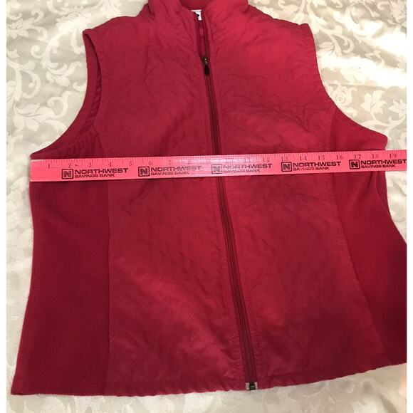 Columbia Vest Women Size M Raspberry Full Zip Lightweight Athletic - Picture 6 of 6